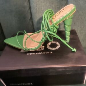 Brand New Ego Green Heels